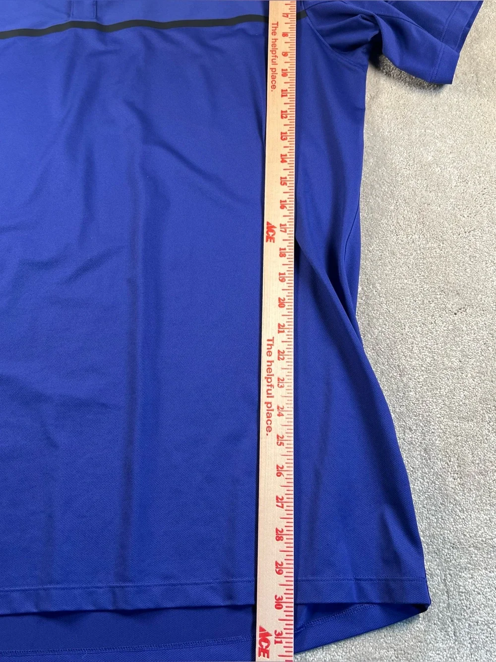 Nike Golf Polo Dri-Fit Blue Lightweight Standard Fit Men's XL